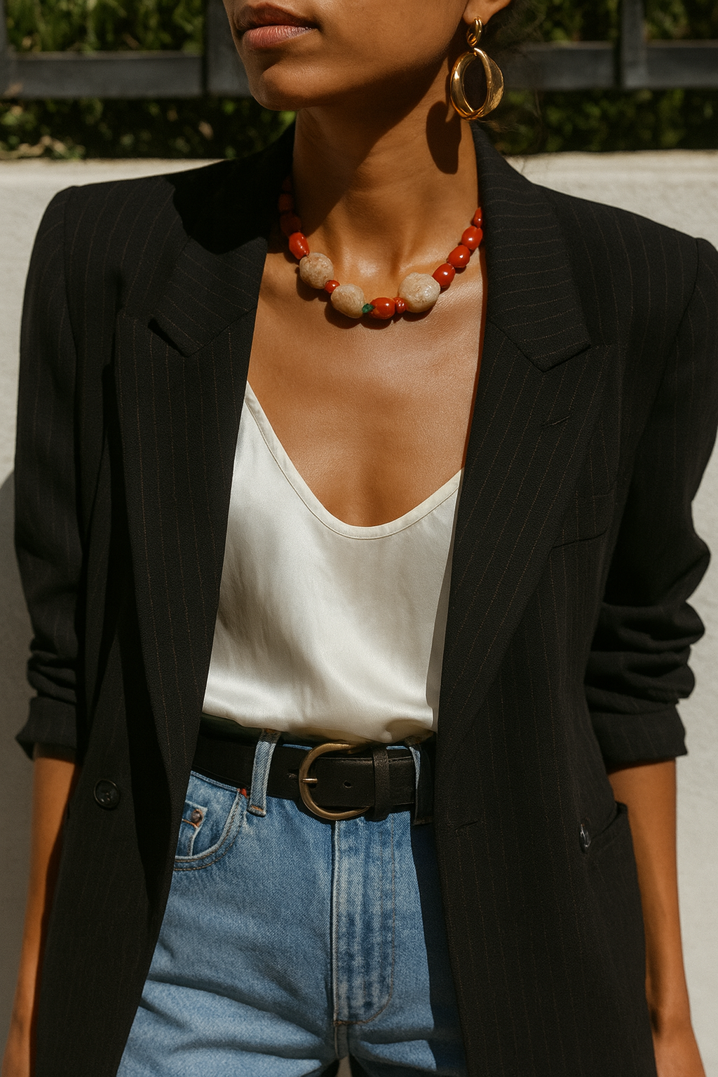 Collar Ágata Rojo