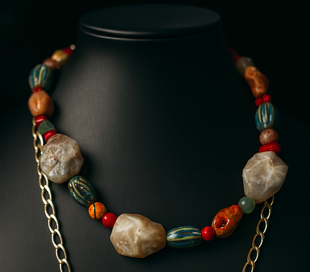 Collar Piedras y Cerámicas